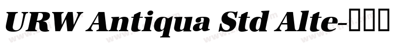 URW Antiqua Std Alte字体转换